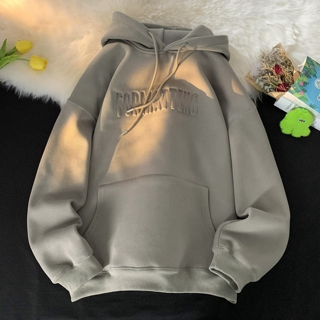 Winter Letter Thicken Hoodie