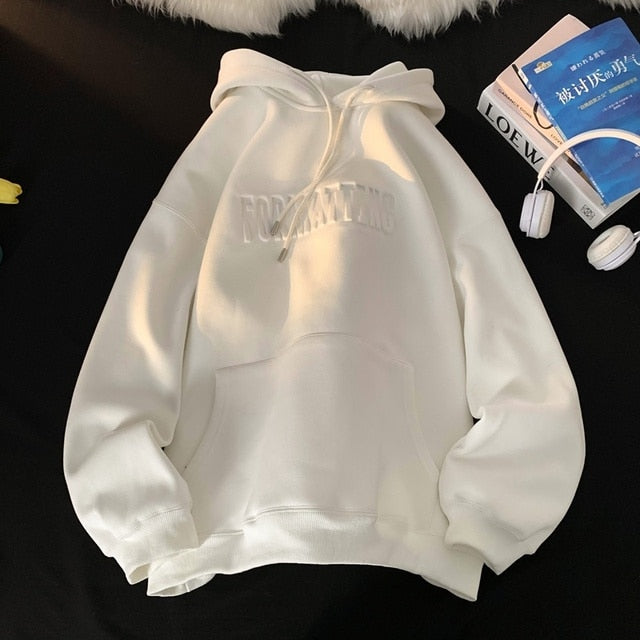 Winter Letter Thicken Hoodie