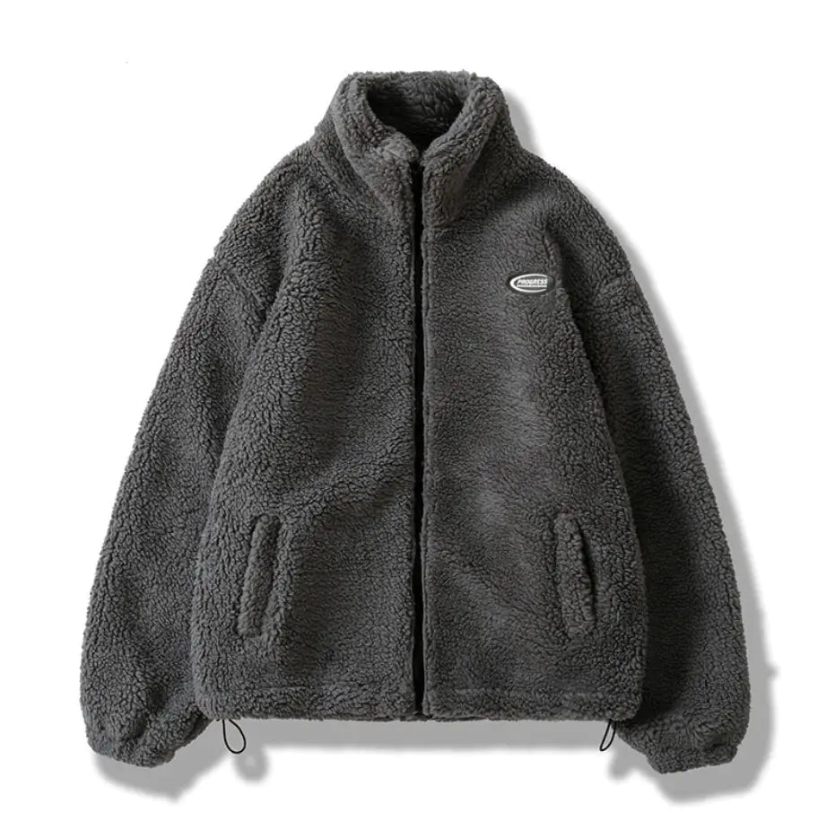 Hip Hop Winter Fleece Fluffy Jacket