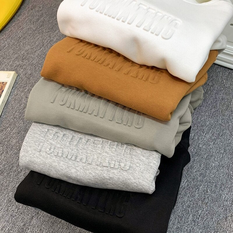 Winter Letter Thicken Hoodie