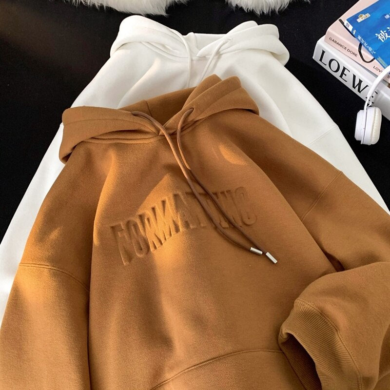 Winter Letter Thicken Hoodie